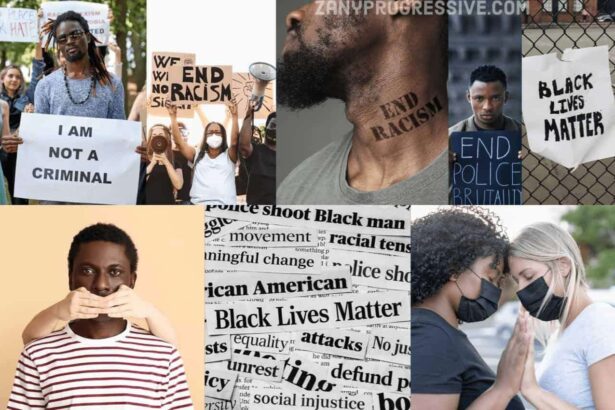 Black lives matter image collage by zany progressive