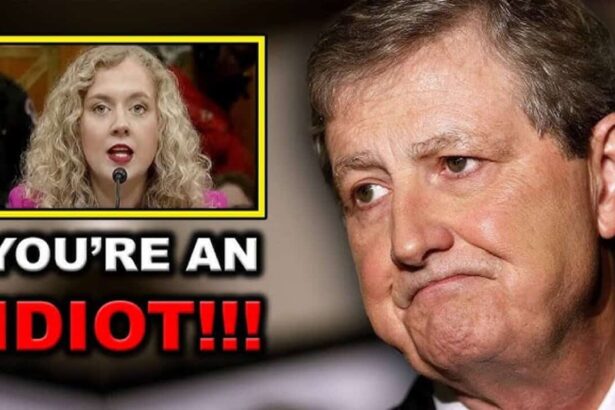 Senator John Kennedy and a female witness