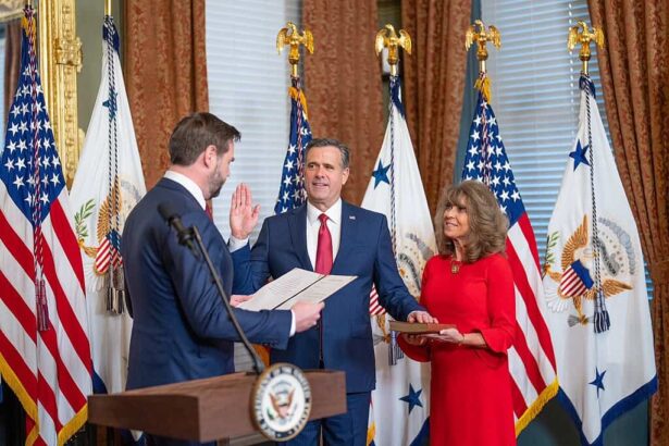 Vp jd vance swears in john ratcliffe as cia director