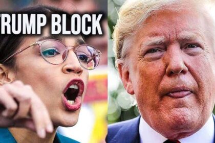 AOC and Donald Trump