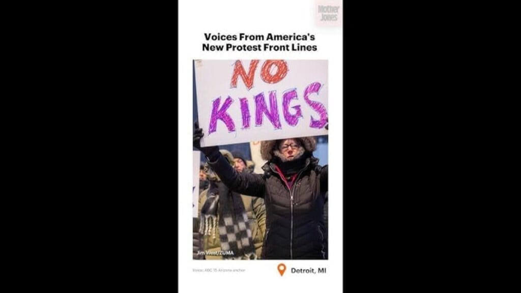 Protest on president’s day against trump and musk