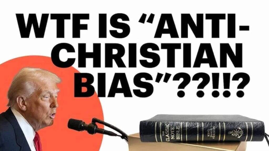 Pastor paula white Donald Trump sitting and speaking into a microphone