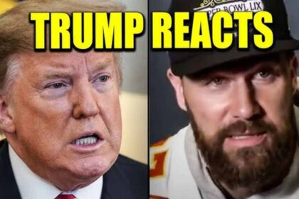 Donald Trump and Travis Kelce