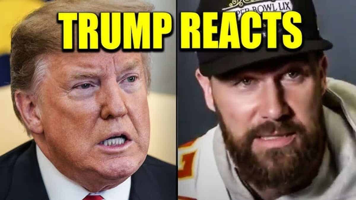 Donald trump and travis kelce