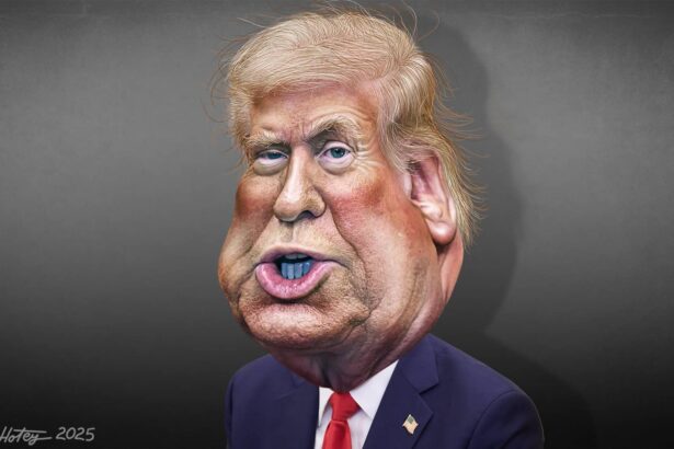 Donald trump caricature