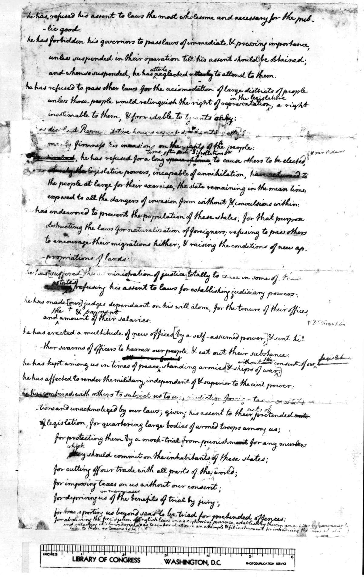 img 0206 Comparisons between trump and king george iii aren't accurate. This draft of the bill of rights by jefferson includes avlist