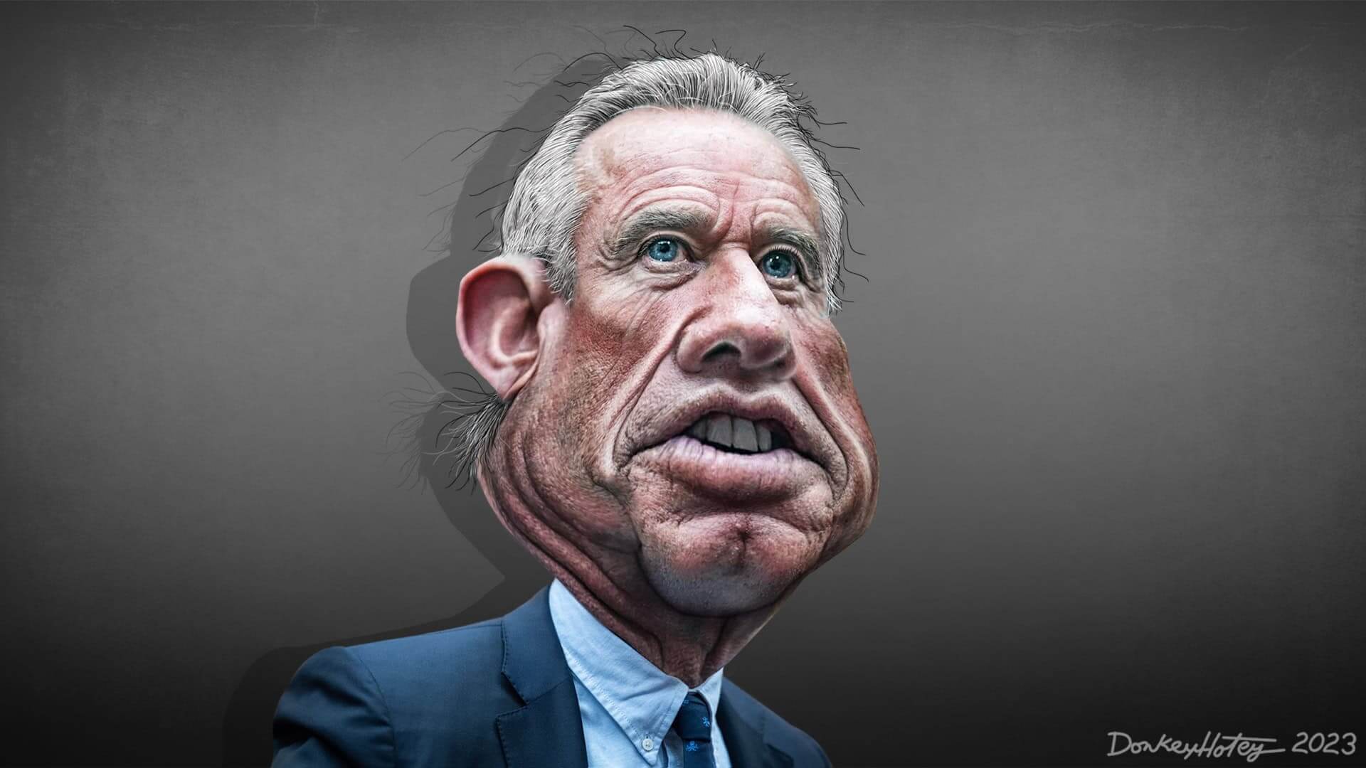 Caricature of robert f. Kennedy, jr.