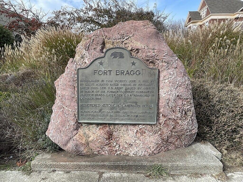 fort bragg marker Fort bragg marker