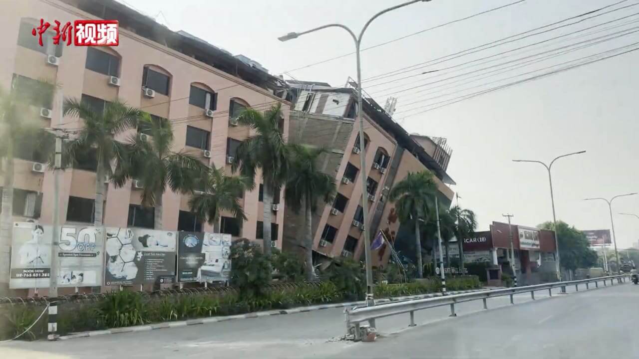 Damage from the 2025 earthquake in myanmar