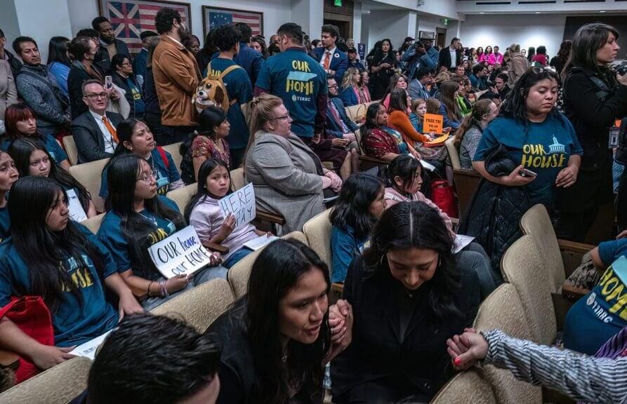 Tennessee bill to deny undocumented immigrants a public education drew a crowd.