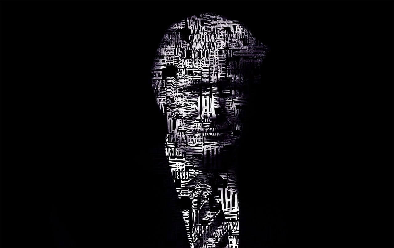 Dark portrait of donald trump