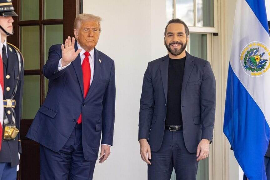 Abrego garcia president donald trump and president nayib bukele of el salvador