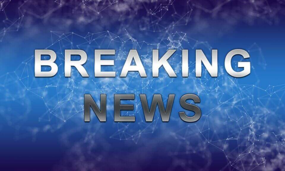 Breaking news graphic