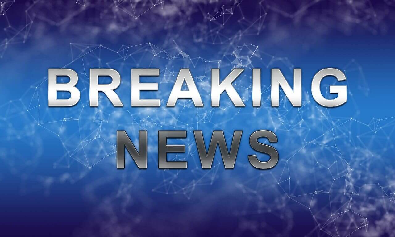 Breaking news graphic