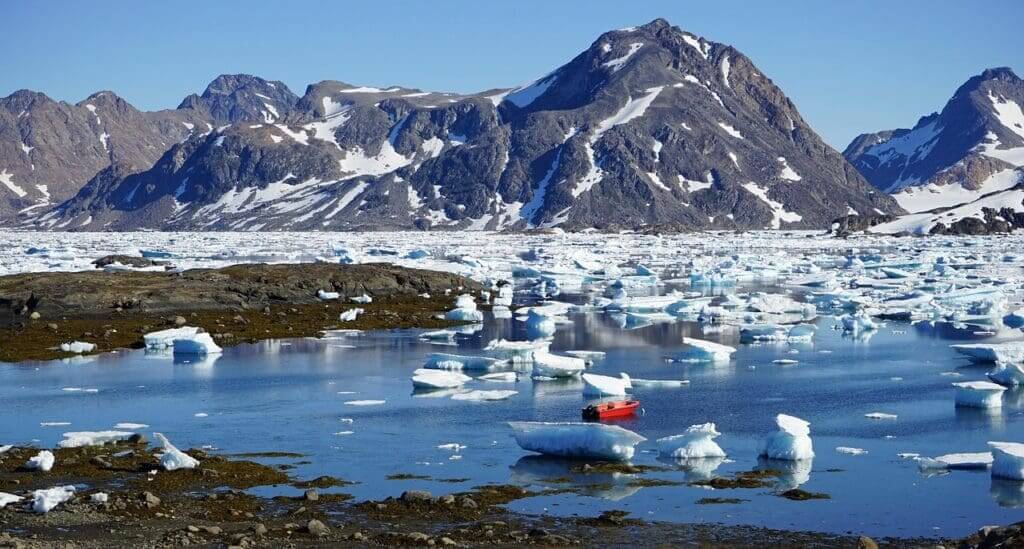 Fjord in greenland