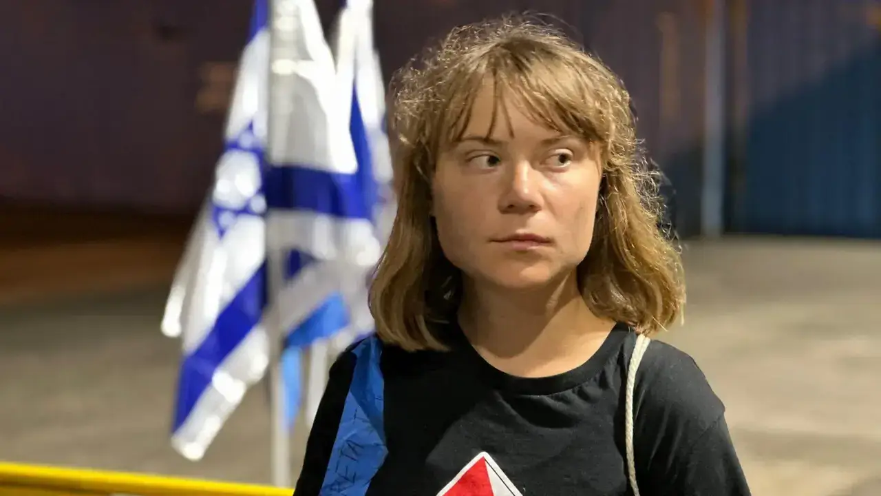 Photo of greta thunberg taken by the idf.