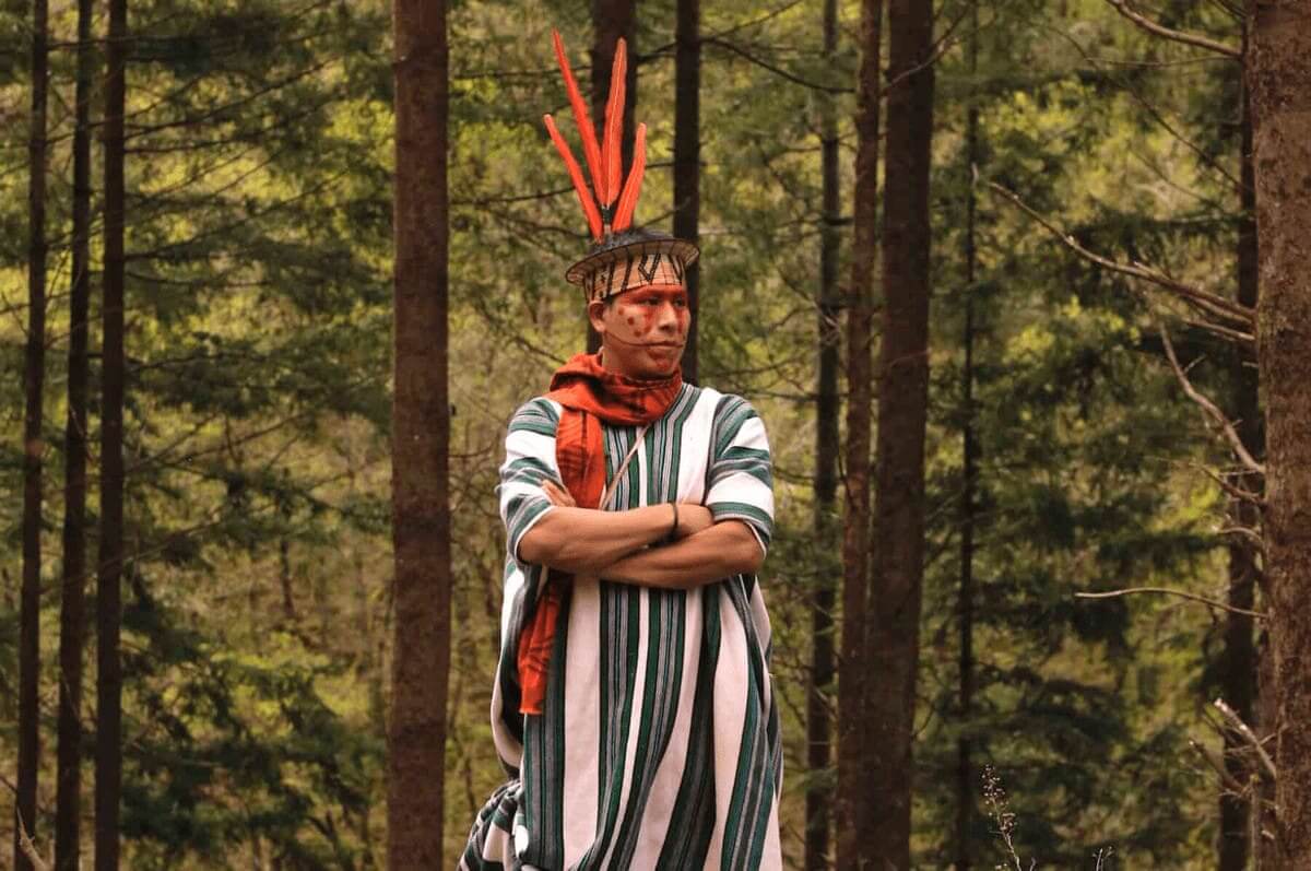 Brazilian rainforest indigenous man