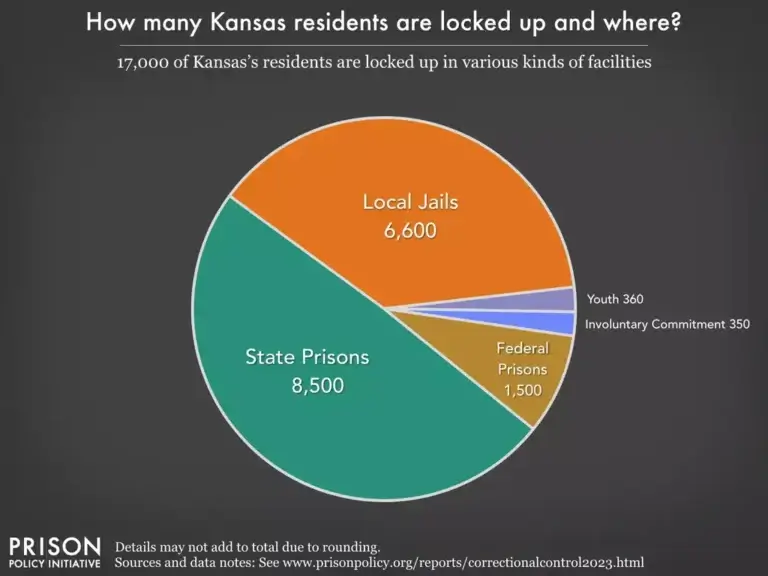 Pie chart of kansas prison statistics