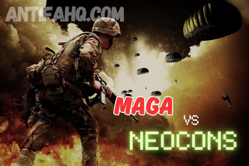 A soldier at war. Neocons love war.
