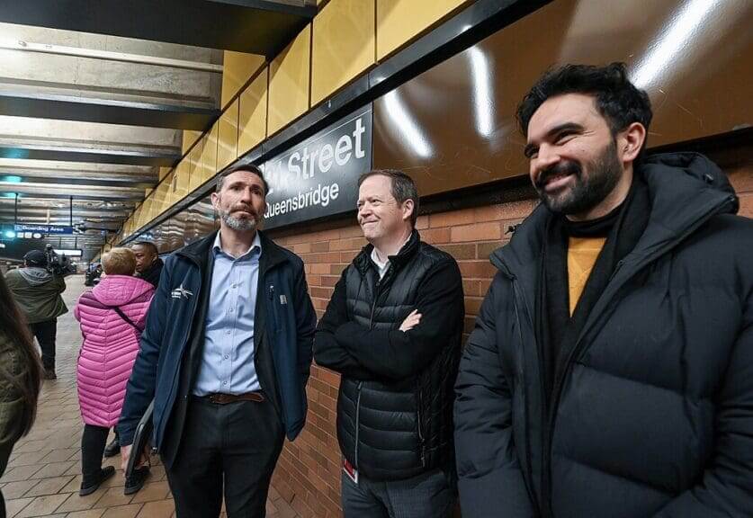 Zohran mamdani and mta president visit subway after construction