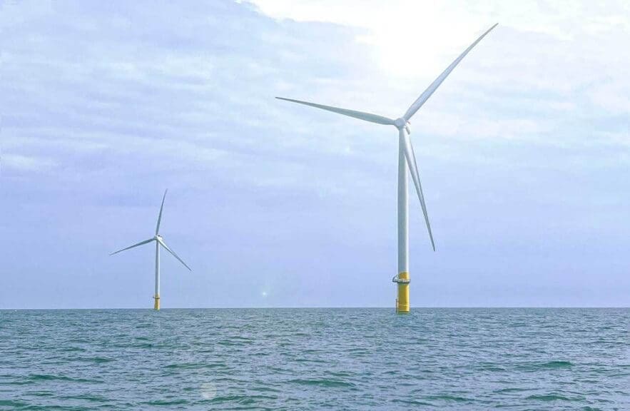 Offshore wind farms are one type of renewable energy
