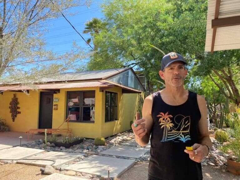 Dark roof lobby arizona man talks about replacing the roof on his home