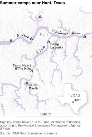 Flood zones in kerrville texas