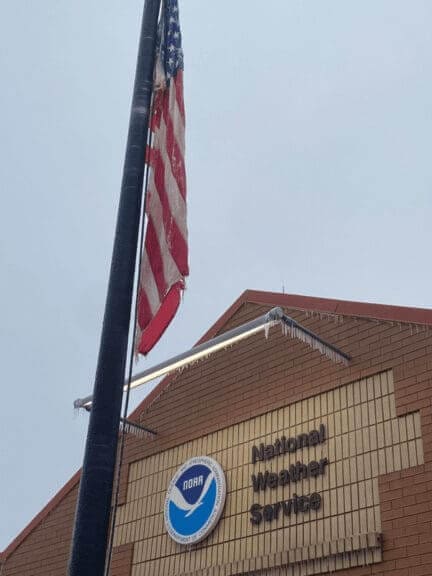 Ice storm in Michigan