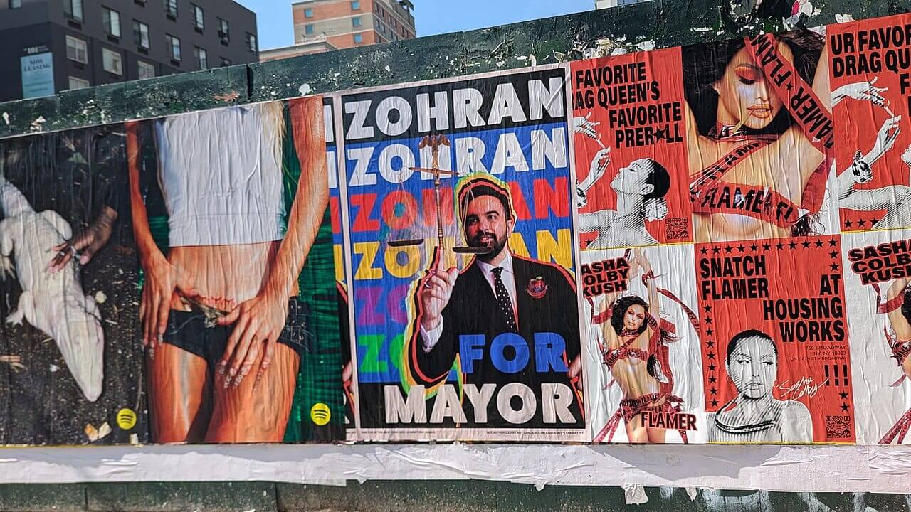 Zohran mamdani poster