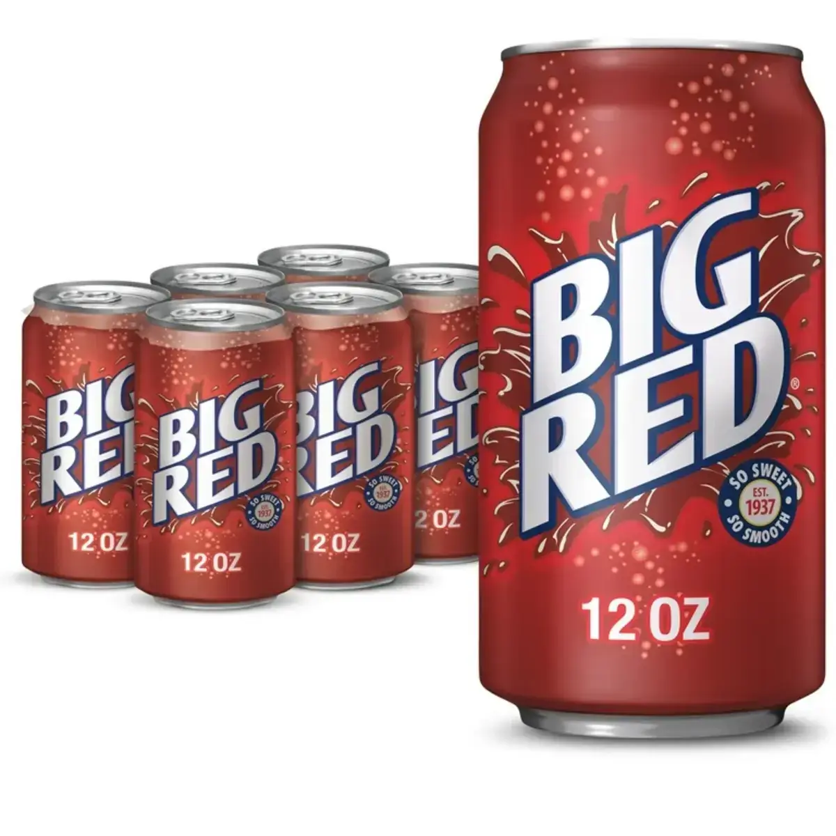 Cans of big red soda