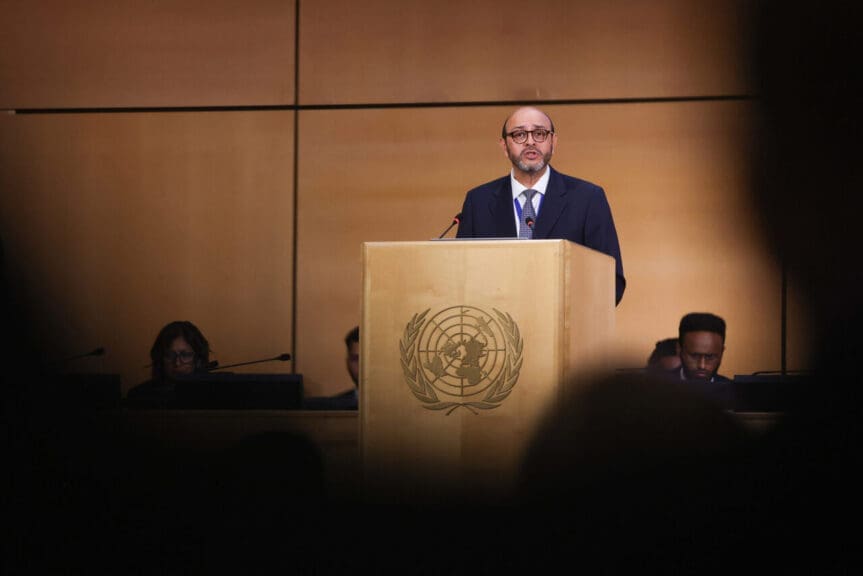 Luis vayas valdivieso, chair of the u. N. Intergovernmental negotiating committee on plastic pollution