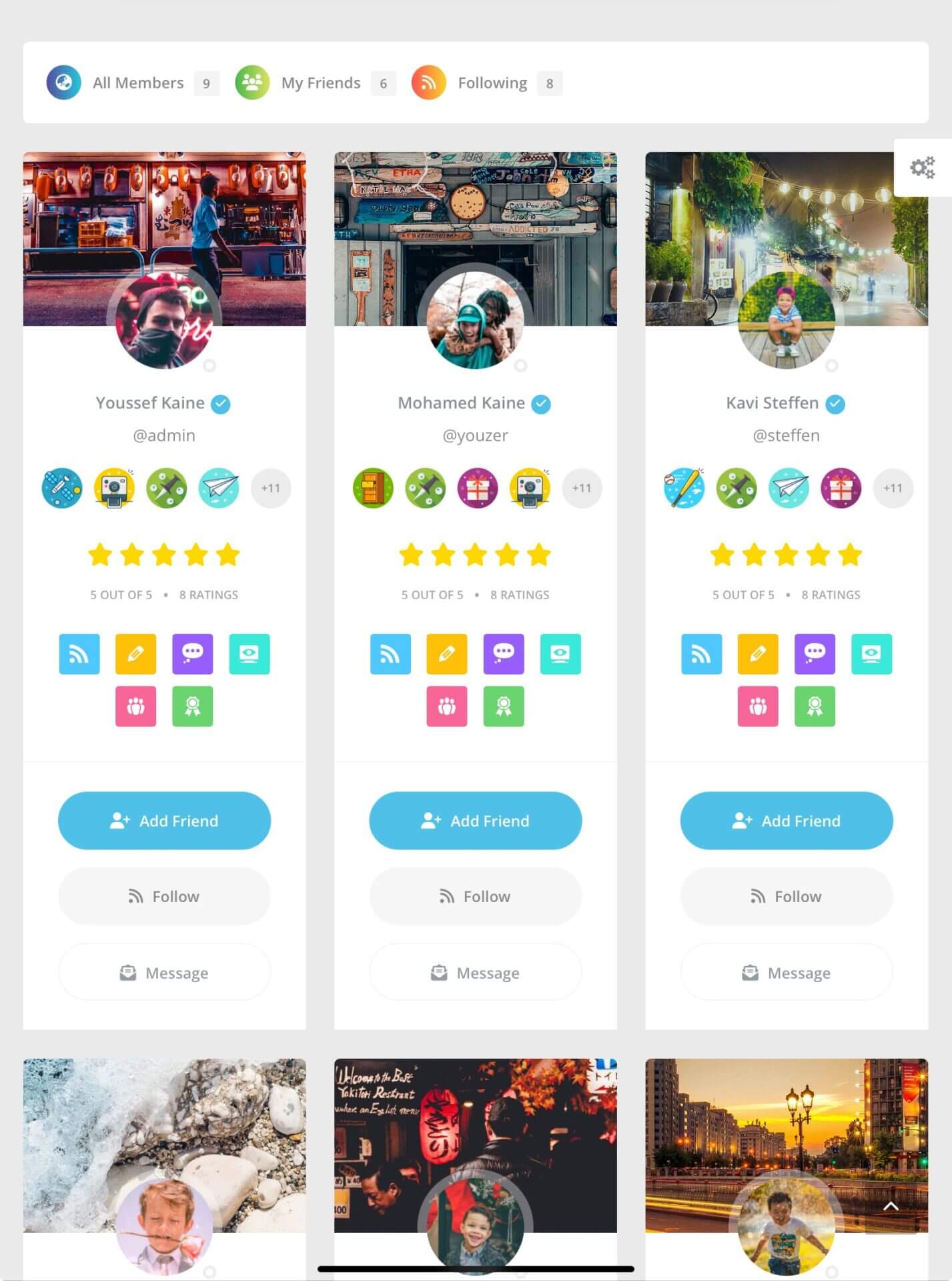 Members directory screenshot