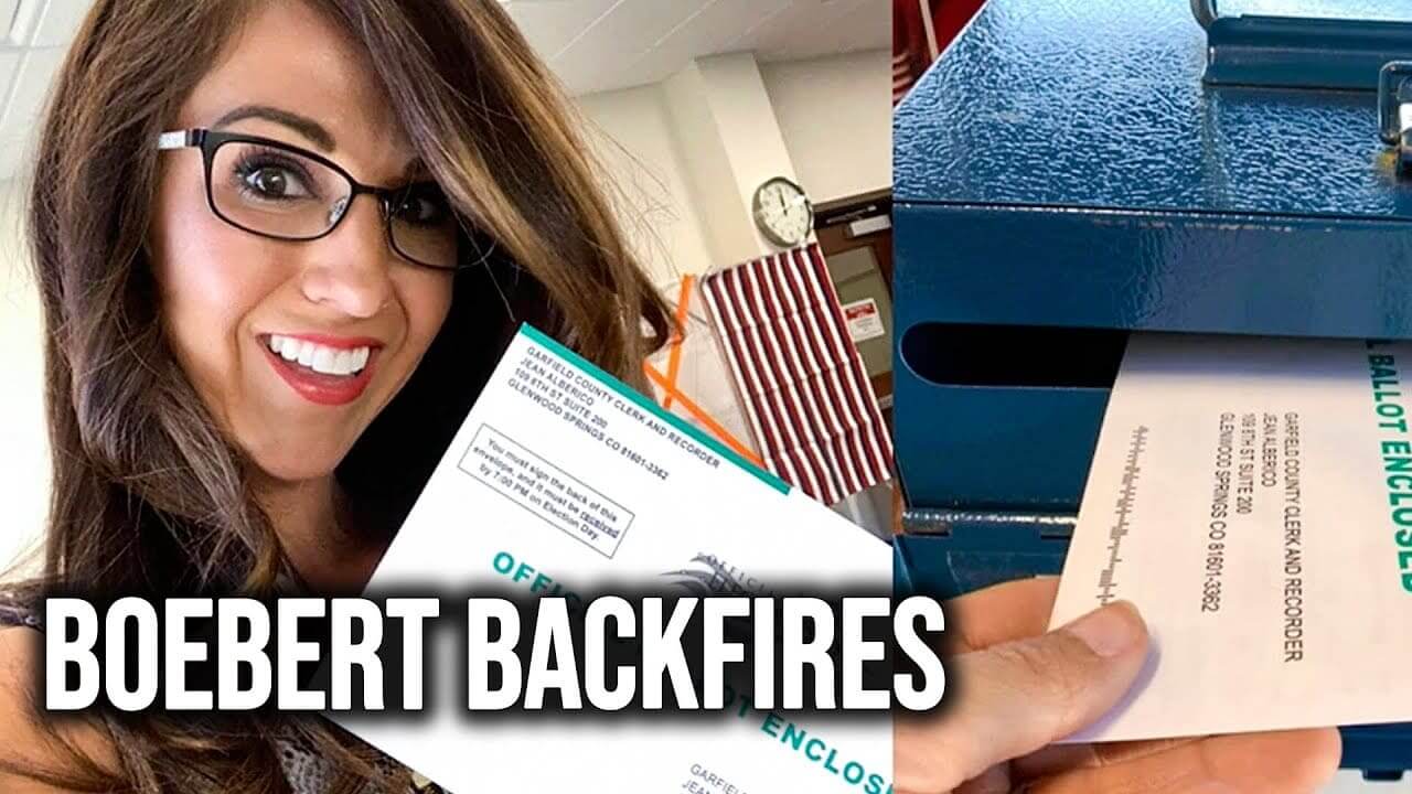 Lauren boebert got busted by photos showing her voting by mail