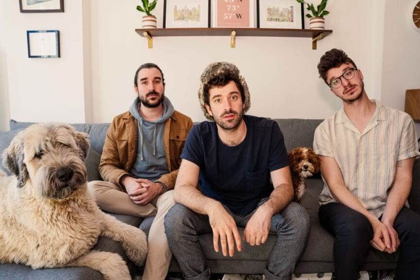 The indie-rock band AJR with climate activist Adam Met