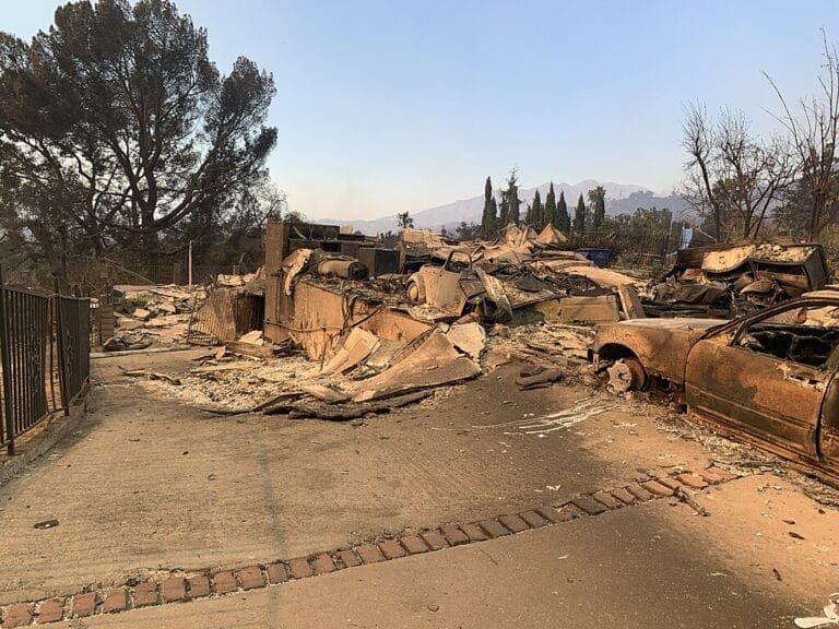 Home destroyed in the eaton wildfire