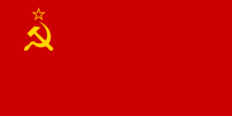 Communist marxist socialist flag of the soviet union