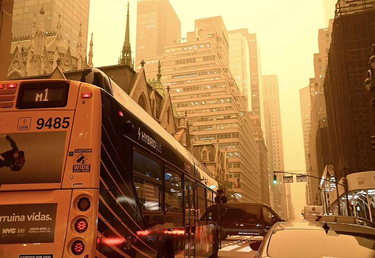 Wildfire smoke from canada shrouds new york