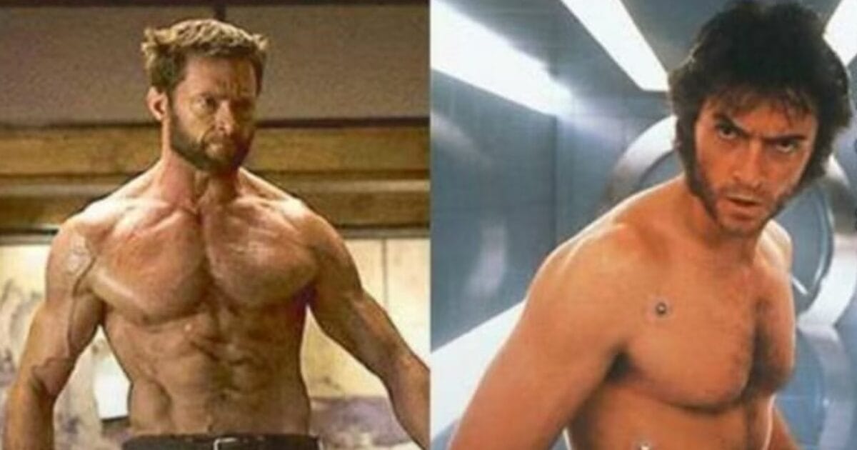 Hugh jackman as wolverine with the ‘dry look’