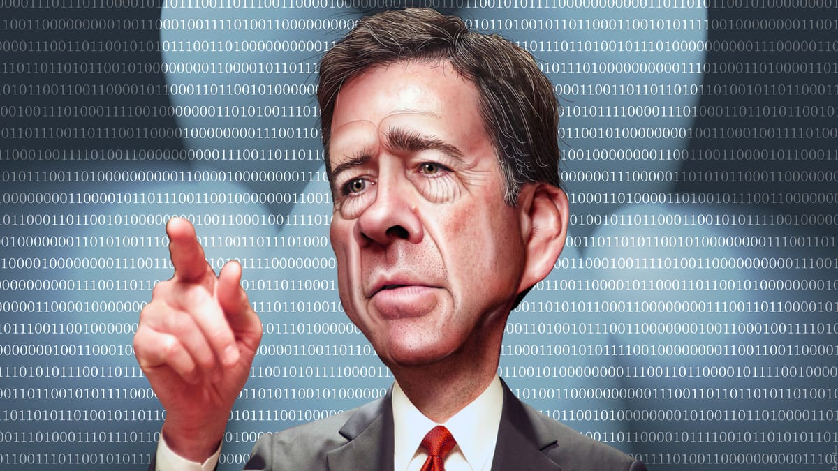 Caricature of james comey