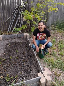 Noise demo protester