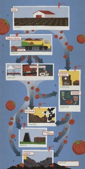 Food waste infographic