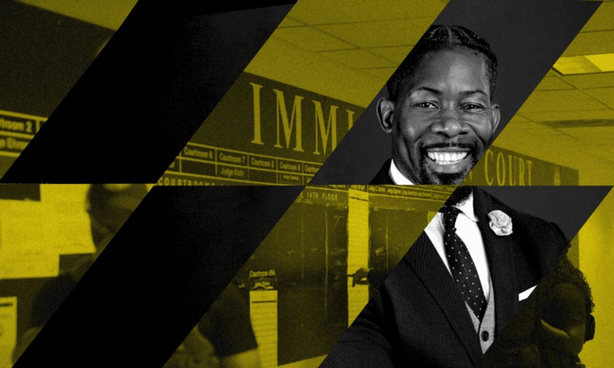 Graphic collage of iowa school leader