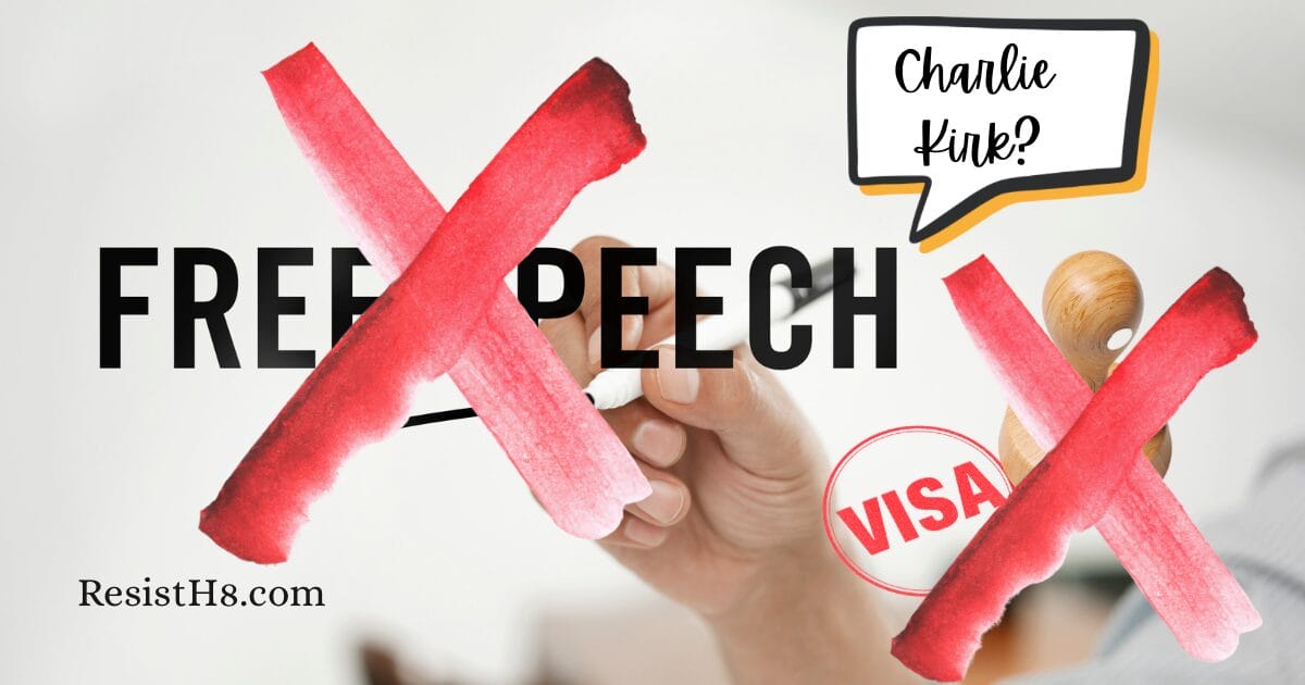 Visa revoked free speech graphic