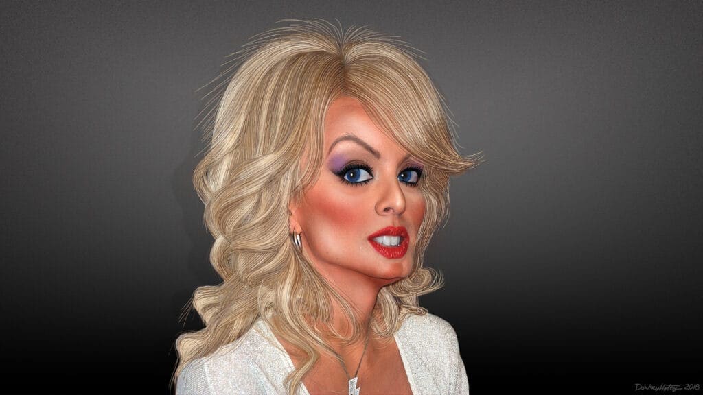 Caricature of stormy daniels