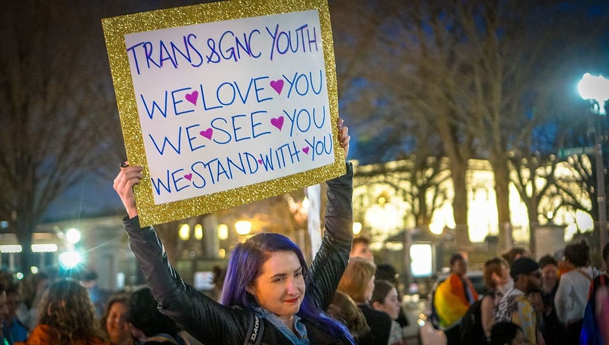 Trans youth rally in dc