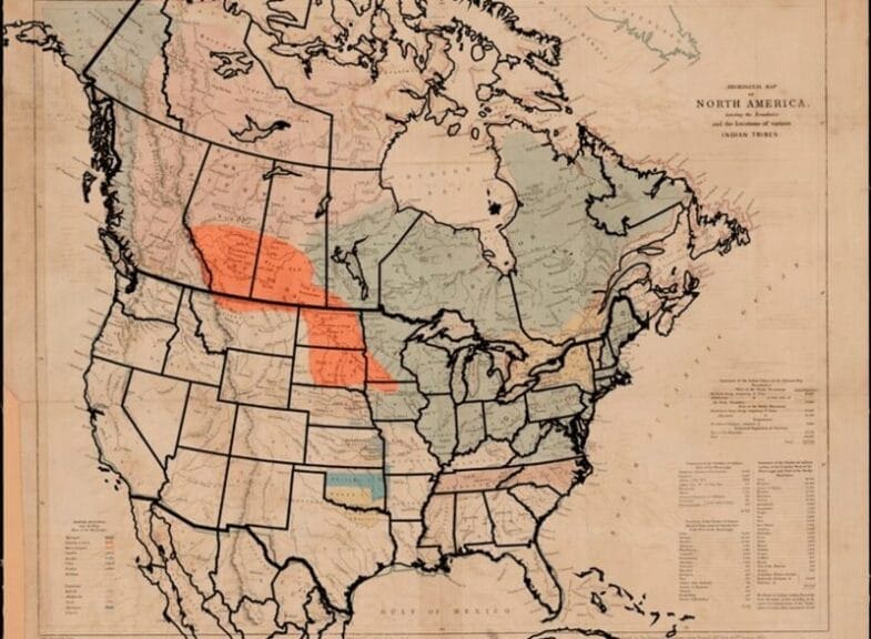 Customs-free trade corridor map of the united states showing dakota traditional territory