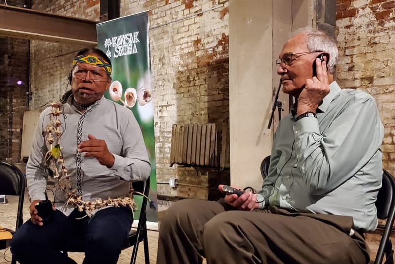 kichwa people2 José gualinga and climate scientist william moomaw