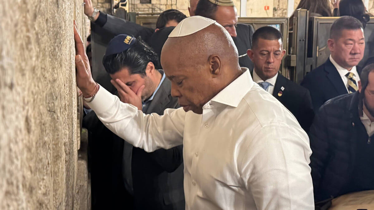 Eric adams in israel