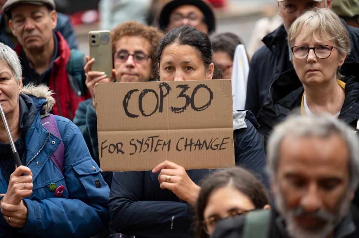 Cop30 brazil protester