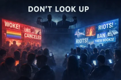 Don’t look up dystopian scene